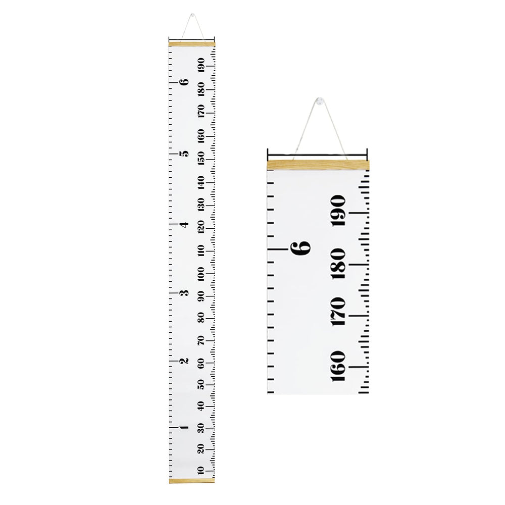 PandaEar baby height growth chart ruler wall art white for easy height tracking