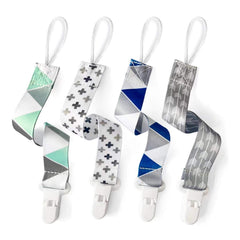 PandaEar pacifier clips universal clip closeup shows secure attachment for pacifiers on the go.