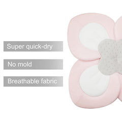 PandaEar bath pad shows foam core and polyester cover for durable comfort