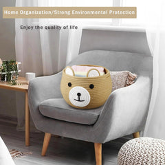 PandaEar bear-face detail shows soft texture, ideal for quick access to small nursery toys.