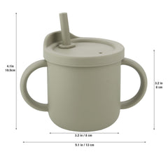 PandaEar cup with interchangeable lids adapts from sippy to snack.