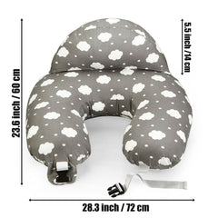 PandaEar nursing pillow with removable cotton cover for easy machine-wash care