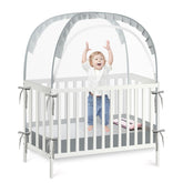 PandaEar pop-up crib tent ready for quick setup and placement.