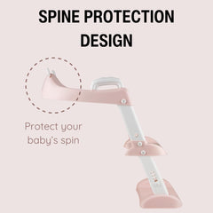 PandaEar potty seat contoured splash guard keeps training area clean