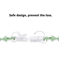 PandaEar rust-free clip ensures easy cleaning and safe attachment to outfits.
