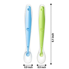 PandaEar soft spoons pastel set highlight shallow bowls for safe scooping.
