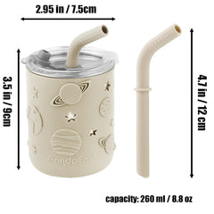 PandaEar spoons two-piece set designed for easy feeding by little hands