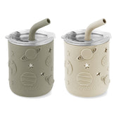 PandaEar stainless steel toddler cup body beige for rust-free, durable hydration.
