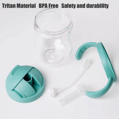 PandaEar Tritan material cup appears crystal-clear and odor-resistant for daily use.