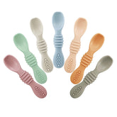 PandaEar 7Pack spoons with soft tips gentle on delicate gums for safe feeding