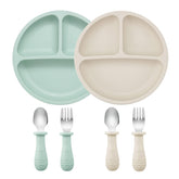 PandaEar baby feeding set packshot highlights a complete mealtime solution for easy self-feeding.