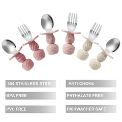 PandaEar choke-barrier design keeps utensils safer during meals.