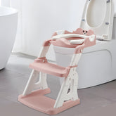PandaEar potty seat pink with bear design supports comfortable toddler training at home.