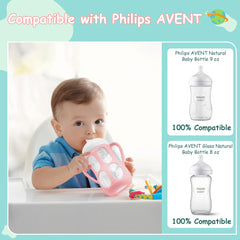 Dishwasher-safe silicone bottle sleeve for quick cleaning.