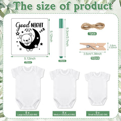 Panitay fabric markers 24 colors enable vibrant, non-toxic designs on bibs and bodysuits.