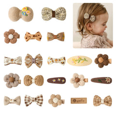 Panpinmama fully-covered-barrette-clip-bow close-up shows gentle grip for baby hair.