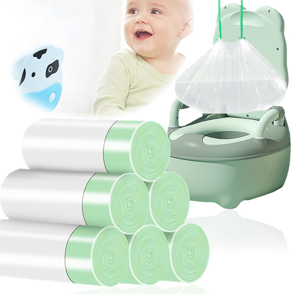Panxxsen potty liner rolled pack shows convenient packaging for quick cleanup