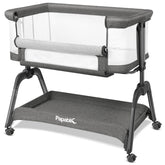 Papablic baby bassinet side-sleeper mesh keeps baby safely within reach at night