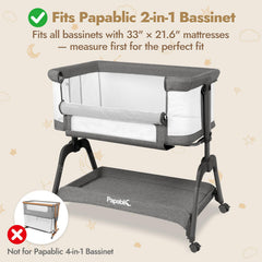 Papablic bassinet starry night design promotes a calm, sleep-friendly nursery.
