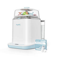 Papablic Bottle Washer Pro front view highlights compact 4-in-1 efficiency for busy kitchens.