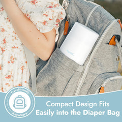 Papablic fast-heat feature warms milk quickly during on-the-go feeds.