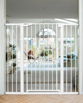 Papacare extra tall 42in gate on stairs front view for secure child safety.