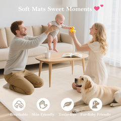 PapaMama memory foam closeup highlights cushioned comfort for crawlers.