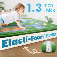 PaPaMat 1-3-inch-memory-foam-padding demonstrates comfort for crawling toddlers