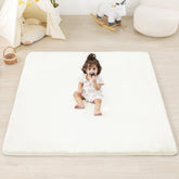 PaPaMat 1.3-inch thick padding close-up showing soft cushioning for tummy time