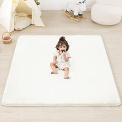 PaPaMat 1.3-inch thick padding close-up showing soft cushioning for tummy time