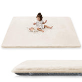 PaPaMat 1.5in cloud-like flannel surface delivers plush comfort for floor play