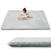 PaPaMat 1.5-inch thick cushioning closeup for tummy time comfort.