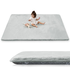 PaPaMat 1.5-inch thick cushioning closeup for tummy time comfort.
