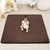 PAPAMAT 1.3-inch padding brown close-up highlighting plush cushioning for comfy tummy time