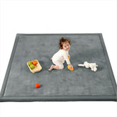 PaPaMat 13inch thick cushioned play mat close-up shows soft padding for knees