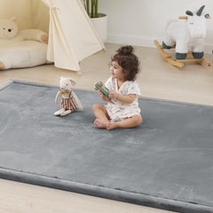 PaPaMat 50x50 square top view for safe tummy time surface