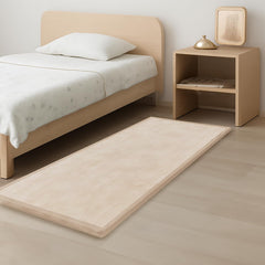 PaPaMat bedside protection beige mat prevents accidental falls with soft cushioning.