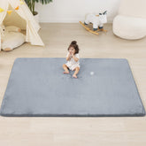 PaPaMat unrolled full mat on floor ready for play and tummy time.