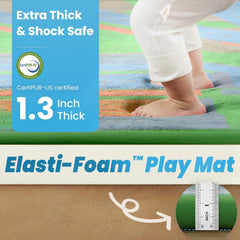 PaPaMat memory-foam-1-3-inch close-up shows plush cushioning for floor play
