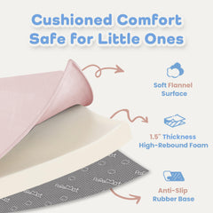 PaPaMat non-slip bottom pink mat stays put on any floor