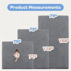 PaPaMat non-slip dotted backing helps prevent slipping on wood or tile floors.