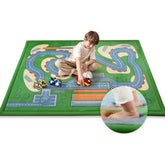 PaPaMat race-track design top view promotes imaginative play