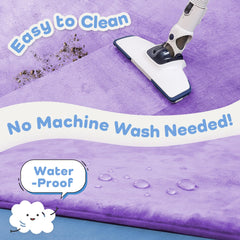 PaPaMat Violet close-up highlights velvety surface and cushioned comfort for babies.