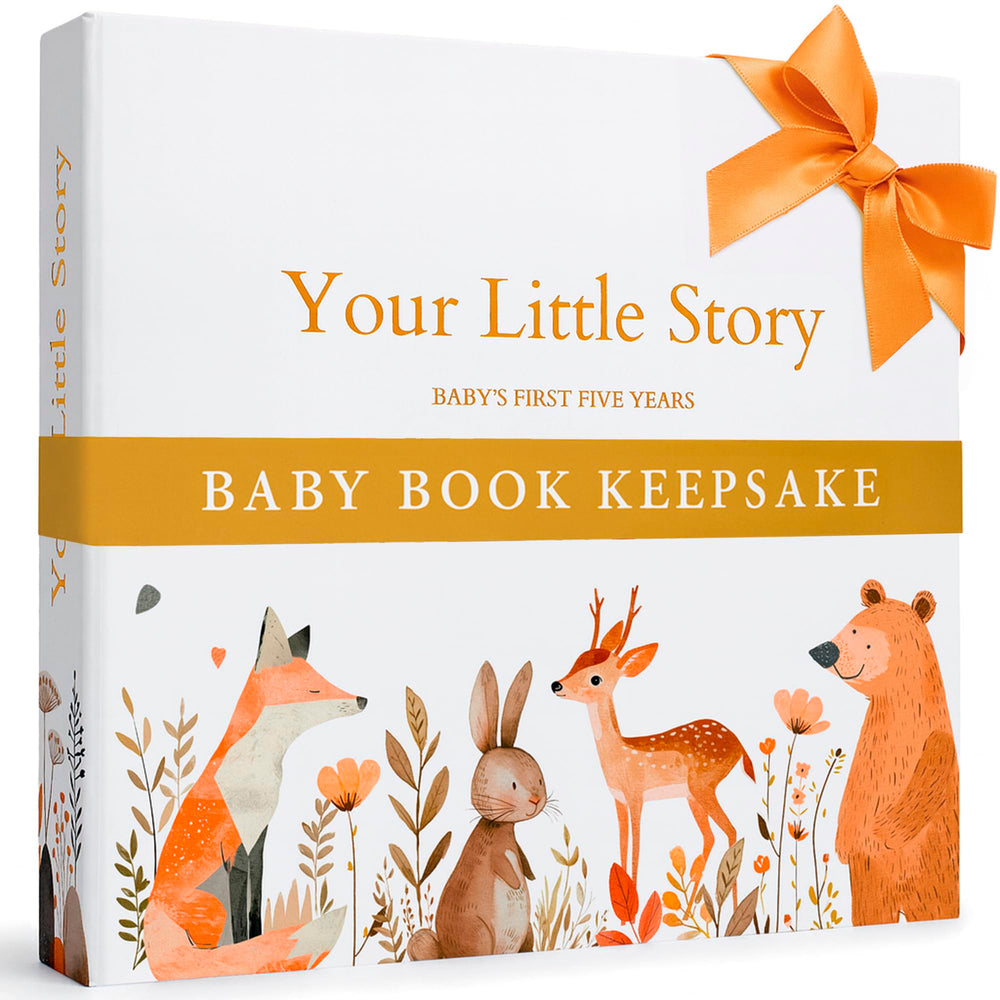 Paper Plan Baby Book front cover showcases premium keepsake design for lasting memories