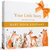Paper Plan Baby Book front cover showcases premium keepsake design for lasting memories