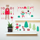 Paper Riot Co elf house stickers pack for kid-friendly holiday wall decor
