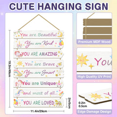 Paquesta girls bedroom wall art with inspirational quotes