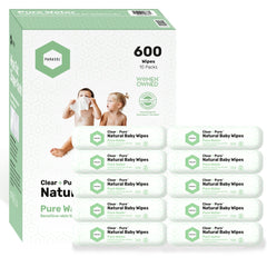Parasol Clean+Pure wipes pack front view showing easy one-at-a-time dispensing.