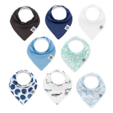 Parker Baby Co. bandana bib front soft texture helps keep outfits dry during meals.