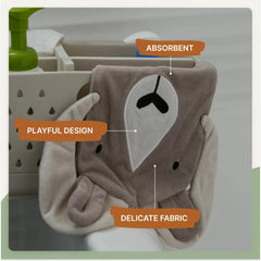 Parker Baby Co bath mitt Colorado bighorn design adds playful bath-time fun
